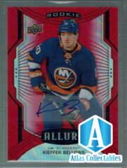 2020-21 UD Allure Rookie SP Red Rainbow AUTO #122 Kieffer Bellows